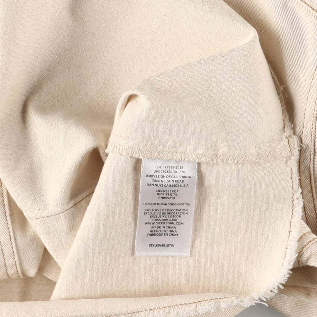 Dickies cropped work jacket for women, size S cotton Beige type Vintage Second Hand