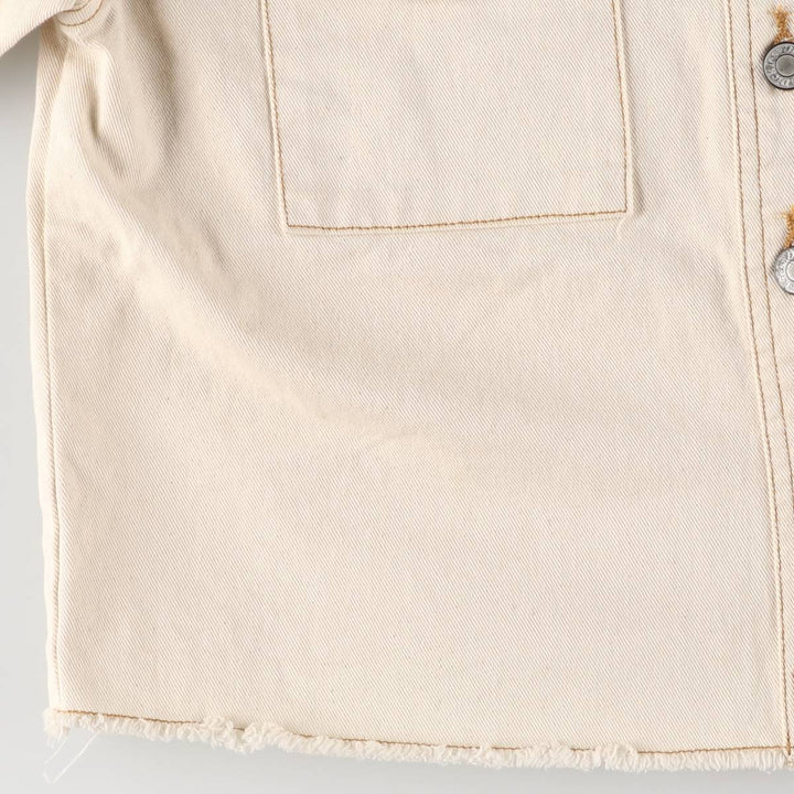 Dickies cropped work jacket for women, size S cotton Beige type Vintage Second Hand