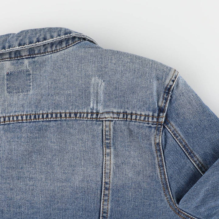 BOOM BOOM JEANS Floral Rose Pattern Denim Jacket G-Jean Women's XL cotton blue type Vintage Second Hand