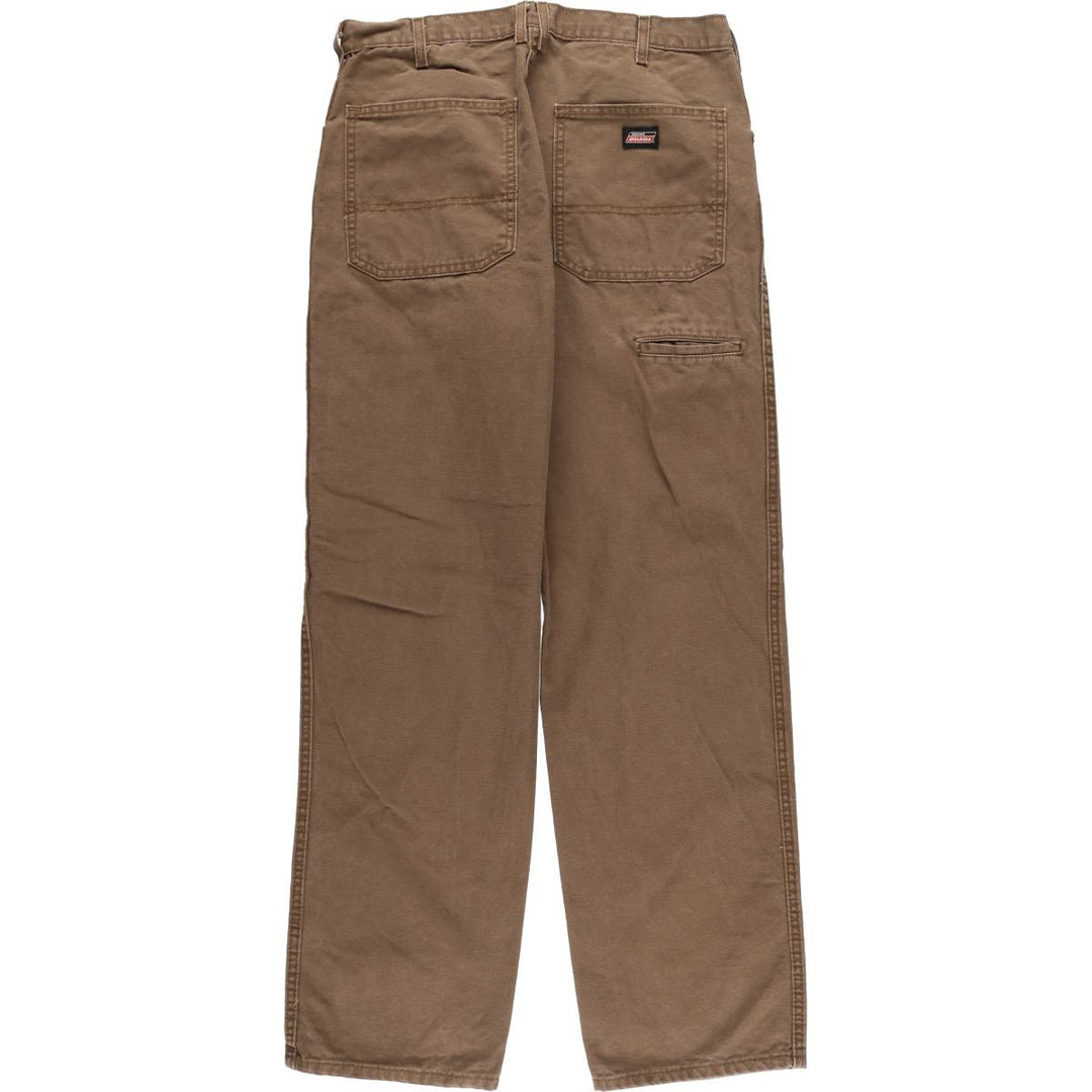 Dickies Relaxed Fit Duck Work Pants Men's W34 cotton brown type Vintage Second Hand