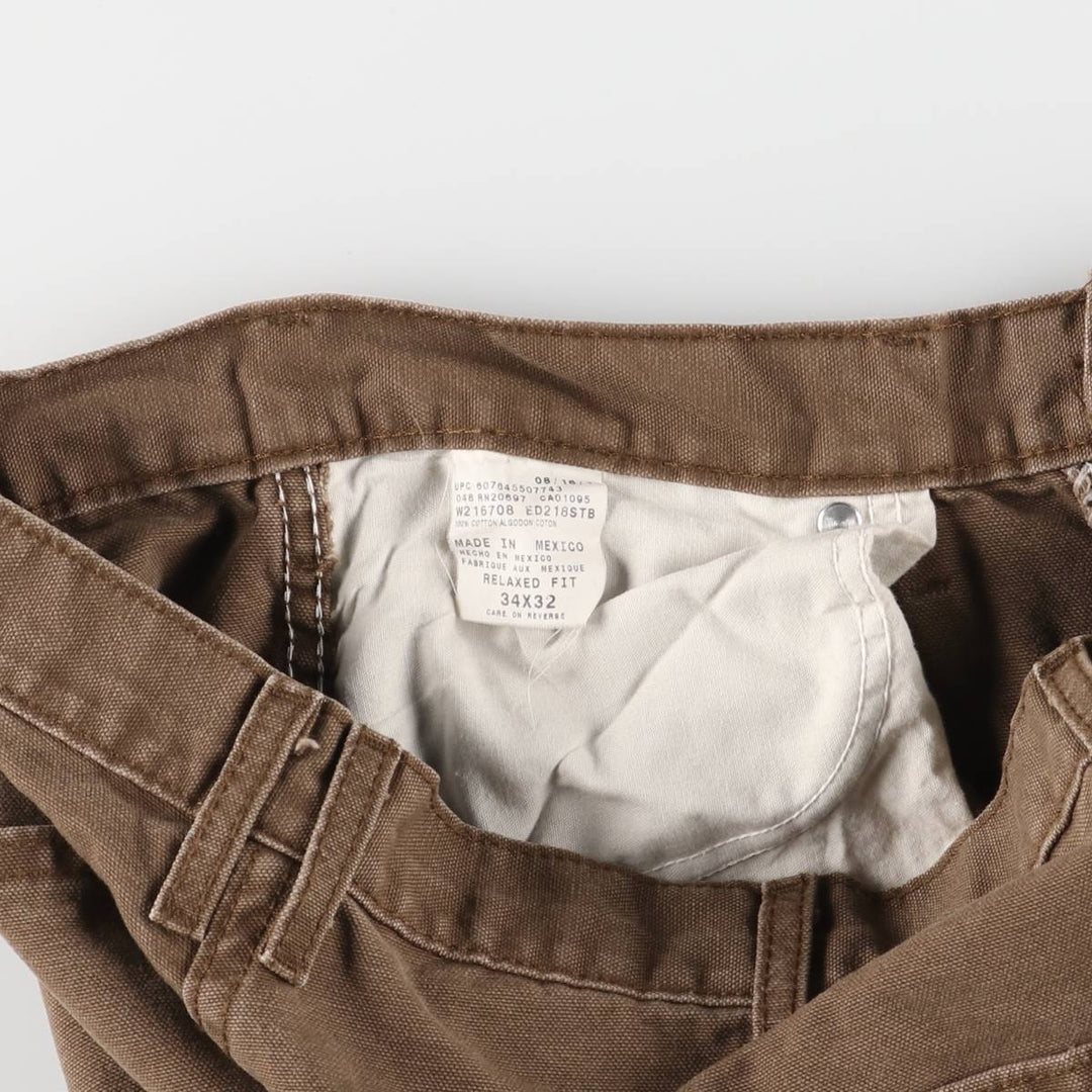 Dickies Relaxed Fit Duck Work Pants Men's W34 cotton brown type Vintage Second Hand