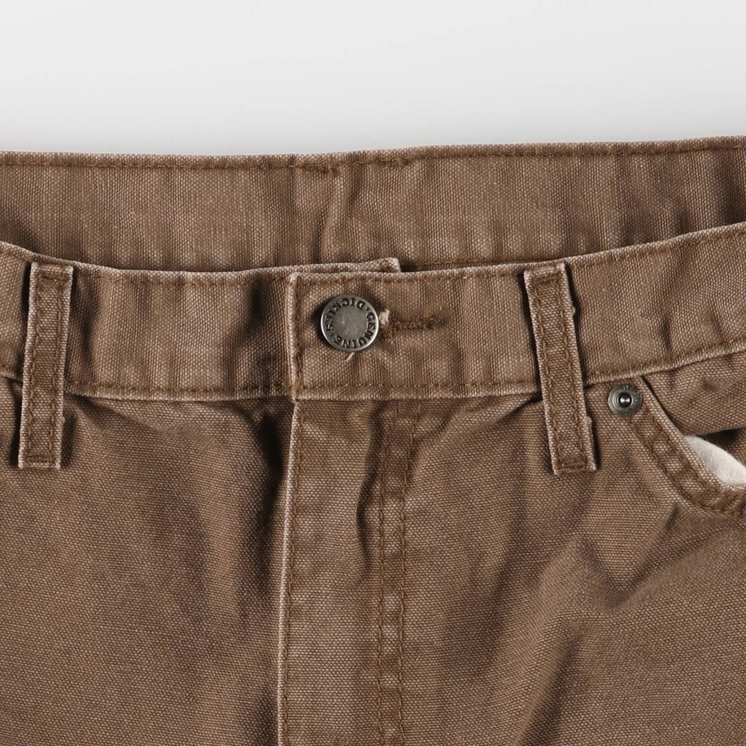 Dickies Relaxed Fit Duck Work Pants Men's W34 cotton brown type Vintage Second Hand