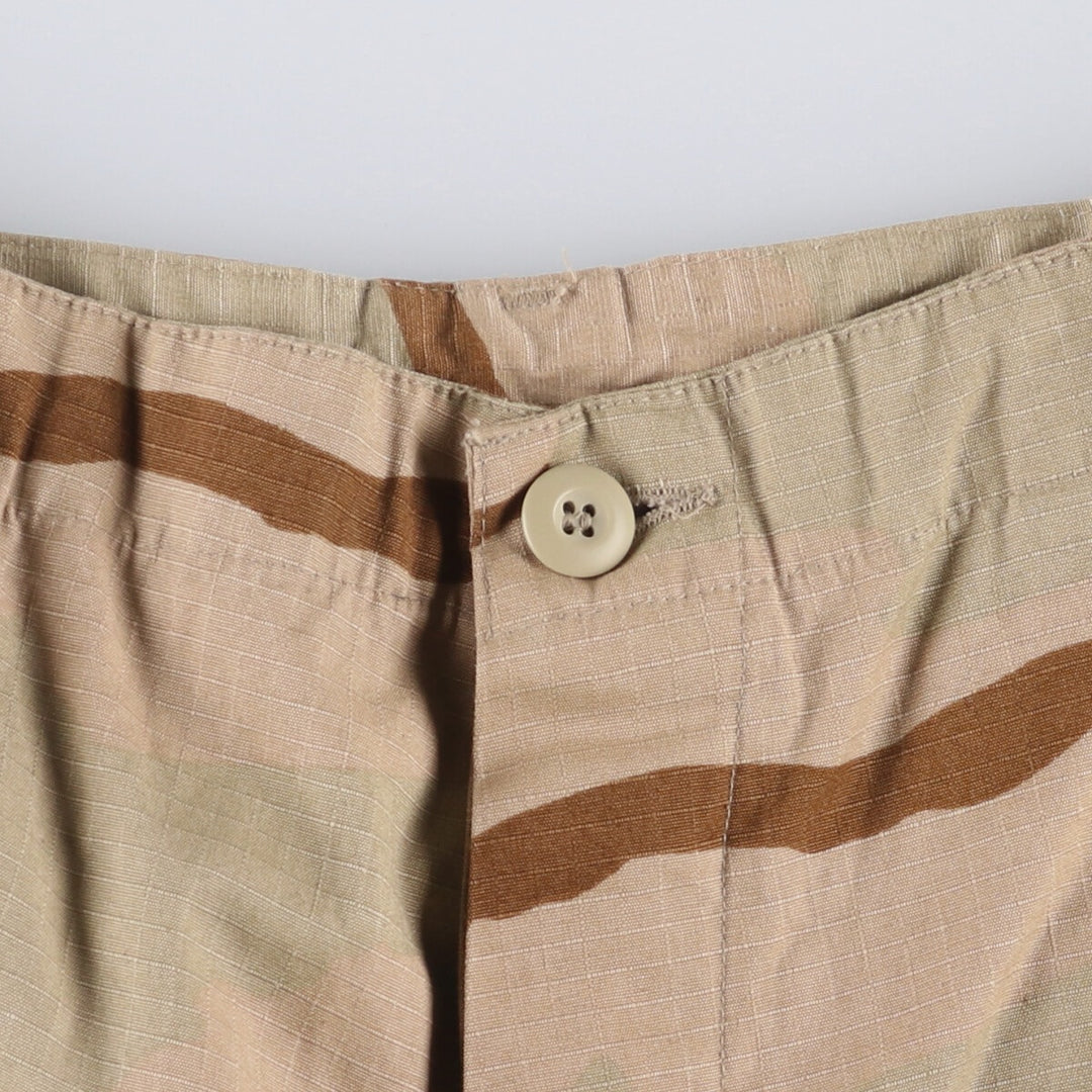Civilian NU GLOBAL Camouflage Pattern 3C Desert Camo Ripstop Military Cargo Pants MEDIUM-REGULAT Men's w34 equivalent cotton Beige type Vintage Second Hand