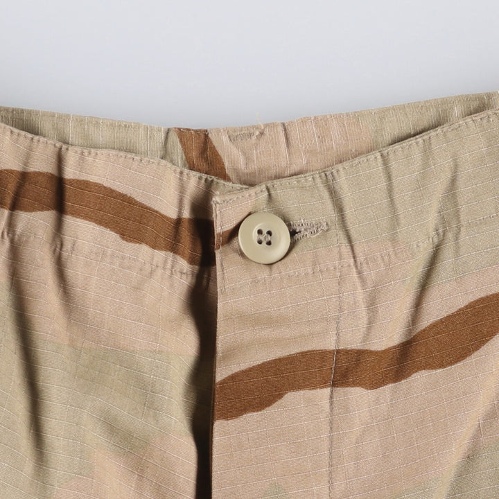 Civilian NU GLOBAL Camouflage Pattern 3C Desert Camo Ripstop Military Cargo Pants MEDIUM-REGULAT Men's w34 equivalent cotton Beige type Vintage Second Hand