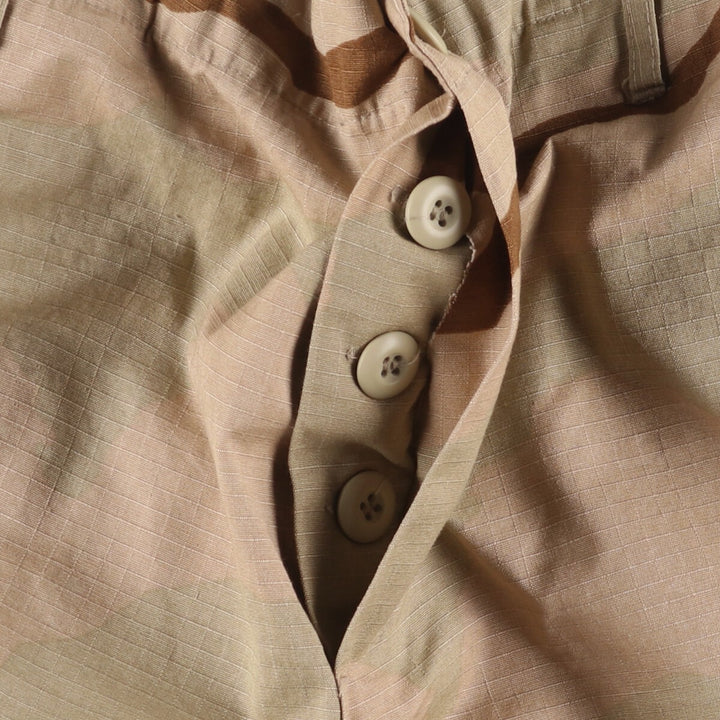 Civilian NU GLOBAL Camouflage Pattern 3C Desert Camo Ripstop Military Cargo Pants MEDIUM-REGULAT Men's w34 equivalent cotton Beige type Vintage Second Hand
