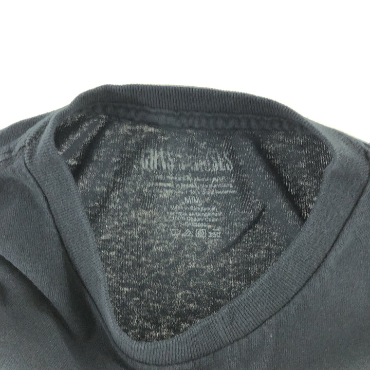 GUNS N' ROSES Guns N' Roses Band T-shirt Band Tee Men's M size cotton black type Vintage Second Hand