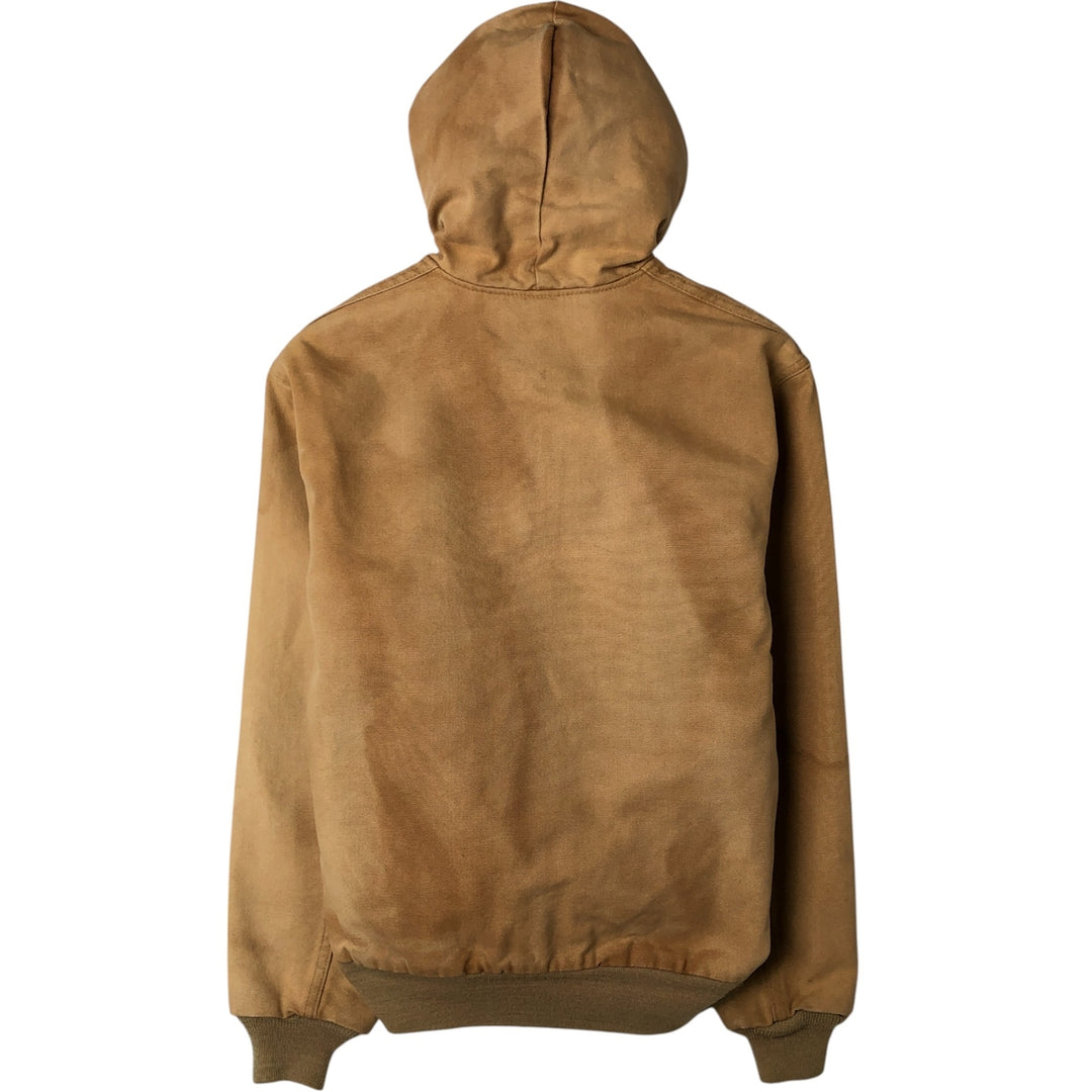 1980'S Carhartt 100th Anniversary Model Active Jacket Duck Full Zip Parka Made in USA Men's M cotton Camel type Vintage Second Hand