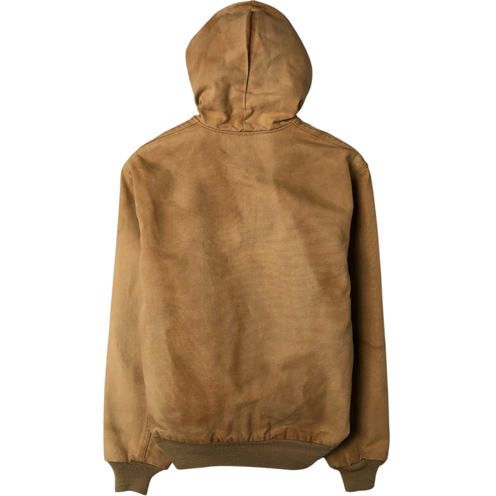 1980'S Carhartt 100th Anniversary Model Active Jacket Duck Full Zip Parka Made in USA Men's M cotton Camel type Vintage Second Hand