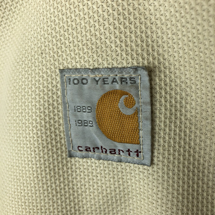 1980'S Carhartt 100th Anniversary Model Active Jacket Duck Full Zip Parka Made in USA Men's M cotton Camel type Vintage Second Hand