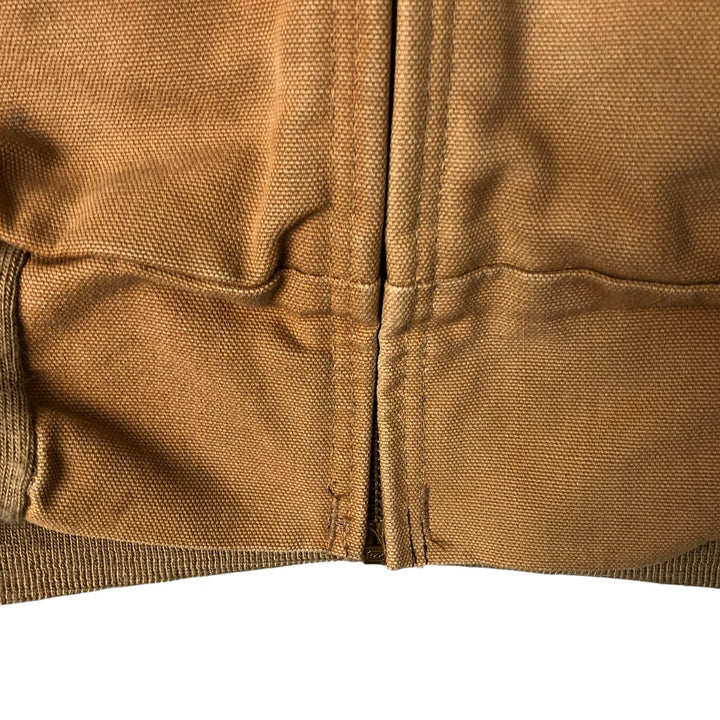 1980'S Carhartt 100th Anniversary Model Active Jacket Duck Full Zip Parka Made in USA Men's M cotton Camel type Vintage Second Hand