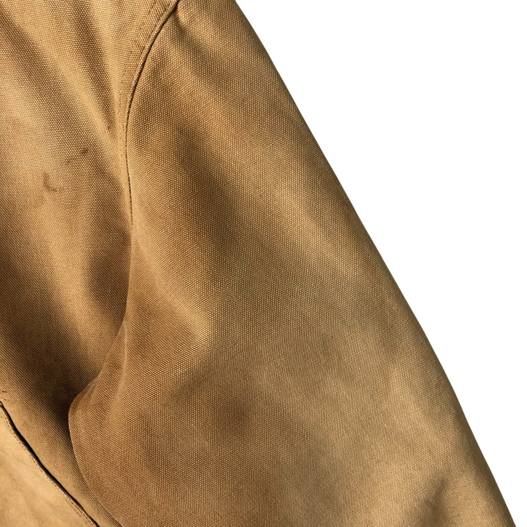 1980'S Carhartt 100th Anniversary Model Active Jacket Duck Full Zip Parka Made in USA Men's M cotton Camel type Vintage Second Hand