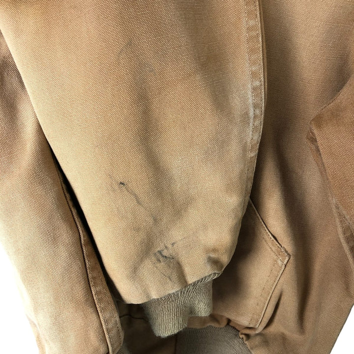1980'S Carhartt 100th Anniversary Model Active Jacket Duck Full Zip Parka Made in USA Men's M cotton Camel type Vintage Second Hand