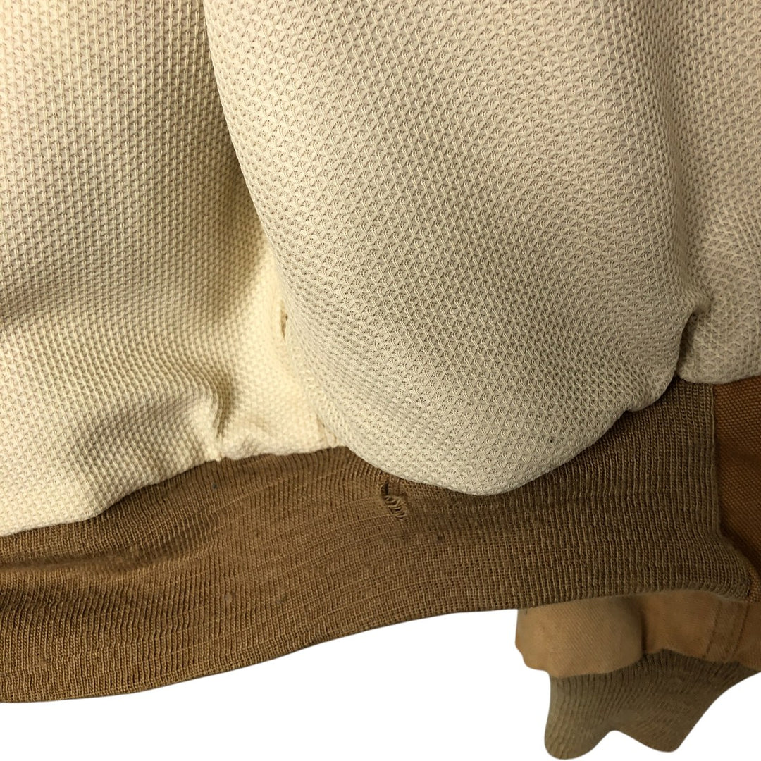 1980'S Carhartt 100th Anniversary Model Active Jacket Duck Full Zip Parka Made in USA Men's M cotton Camel type Vintage Second Hand