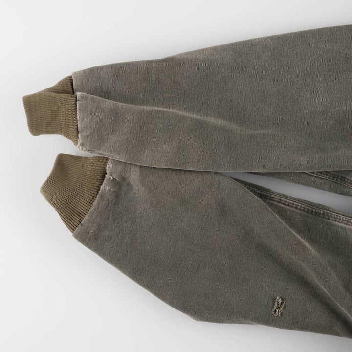 00'S Carhartt Active Jacket Duck Full Zip Parka Made in USA Men's XL unclear Khaki type Vintage Second Hand