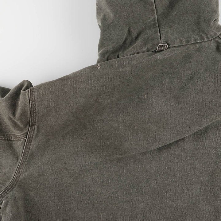 00'S Carhartt Active Jacket Duck Full Zip Parka Made in USA Men's XL unclear Khaki type Vintage Second Hand