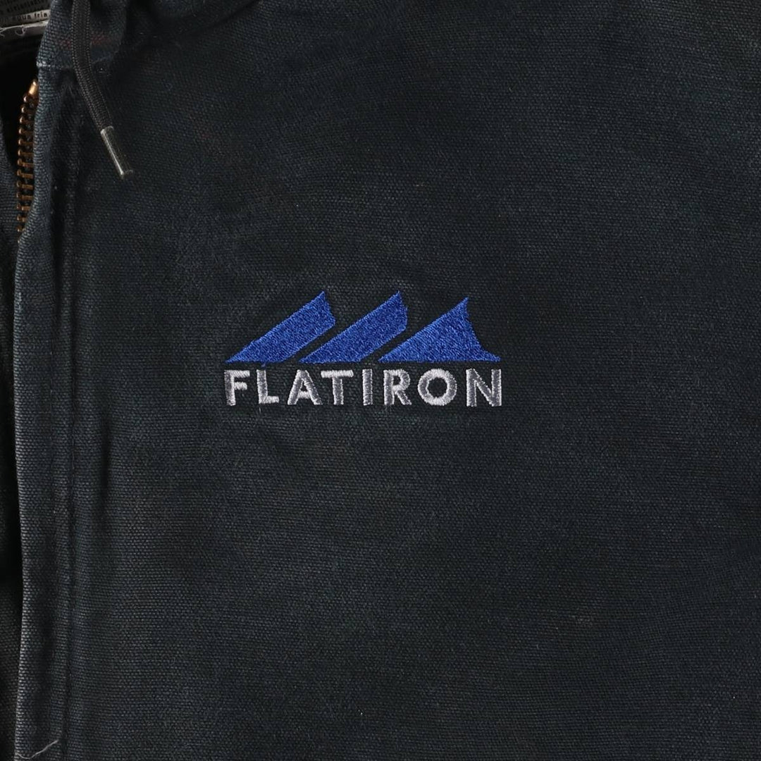 Carhartt Active Jacket Duck Full Zip Parka Made in USA Men's L size cotton black type Vintage Second Hand