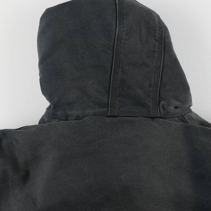 Carhartt Active Jacket Duck Full Zip Parka Made in USA Men's L size cotton black type Vintage Second Hand