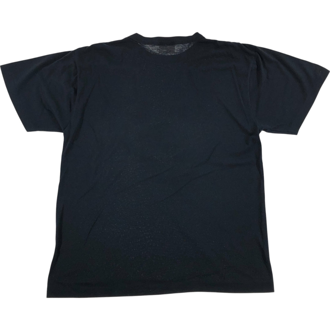 90'S Penmans bird print animal t-shirt, made in Canada, men's size L, vintage polyester black type Vintage Second Hand