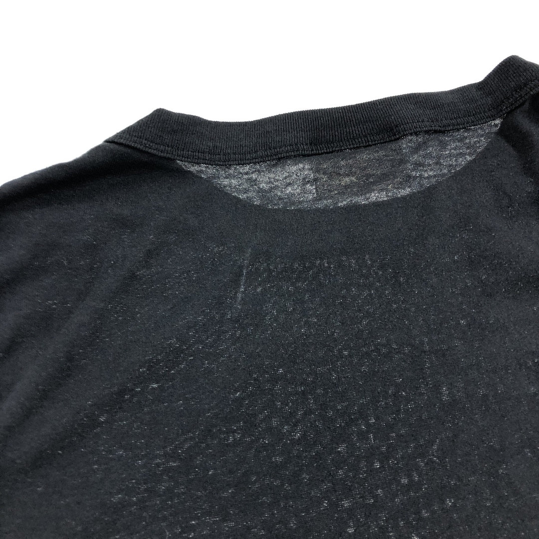 90'S Penmans bird print animal t-shirt, made in Canada, men's size L, vintage polyester black type Vintage Second Hand