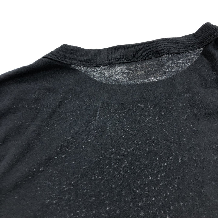 90'S Penmans bird print animal t-shirt, made in Canada, men's size L, vintage polyester black type Vintage Second Hand