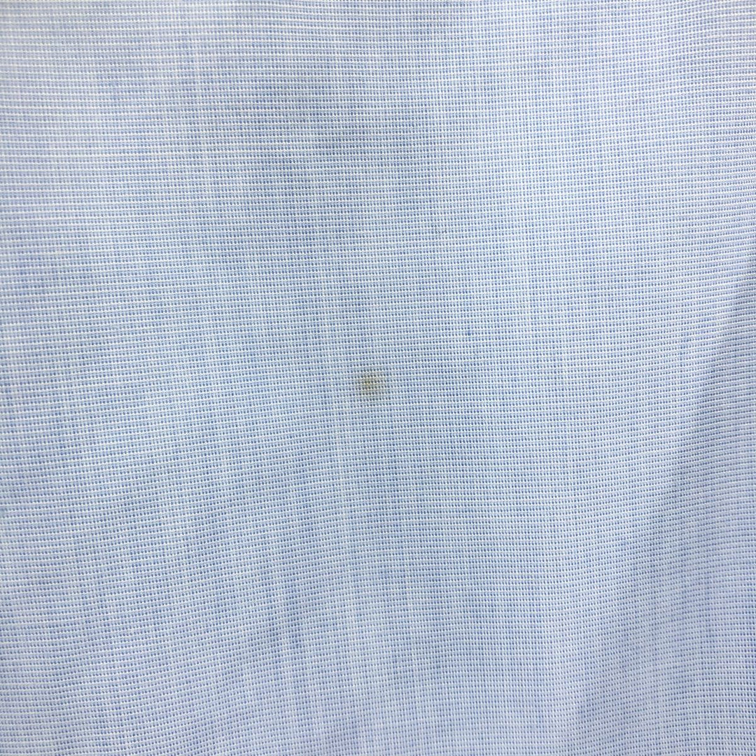 Brooks Brothers Est.1818 Wide Collar Long Sleeve Cotton Shirt Cuff Shirt Men's M Size cotton Blue type light blue Vintage Second Hand