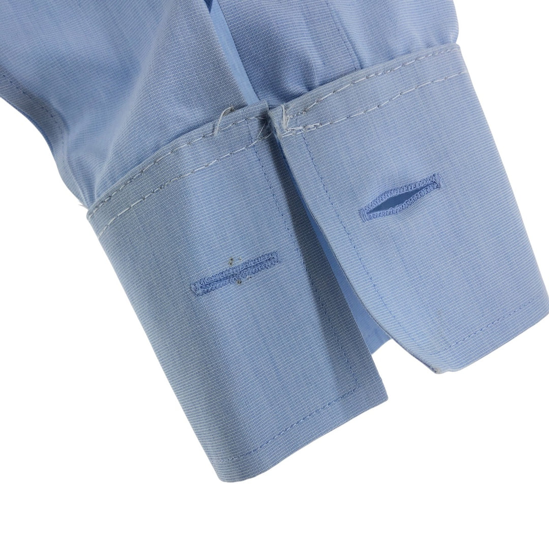Brooks Brothers Est.1818 Wide Collar Long Sleeve Cotton Shirt Cuff Shirt Men's M Size cotton Blue type light blue Vintage Second Hand