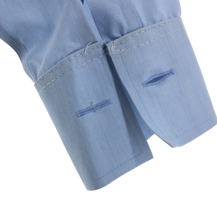 Brooks Brothers Est.1818 Wide Collar Long Sleeve Cotton Shirt Cuff Shirt Men's M Size cotton Blue type light blue Vintage Second Hand