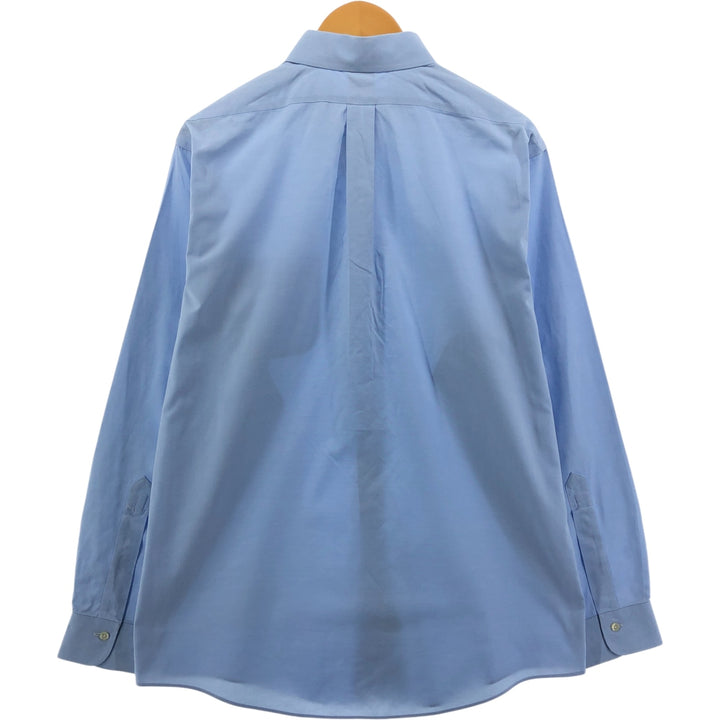 Brooks Brothers Est.1818 Wide Collar Long Sleeve Cotton Shirt Men's Size L cotton Blue type light blue Vintage Second Hand