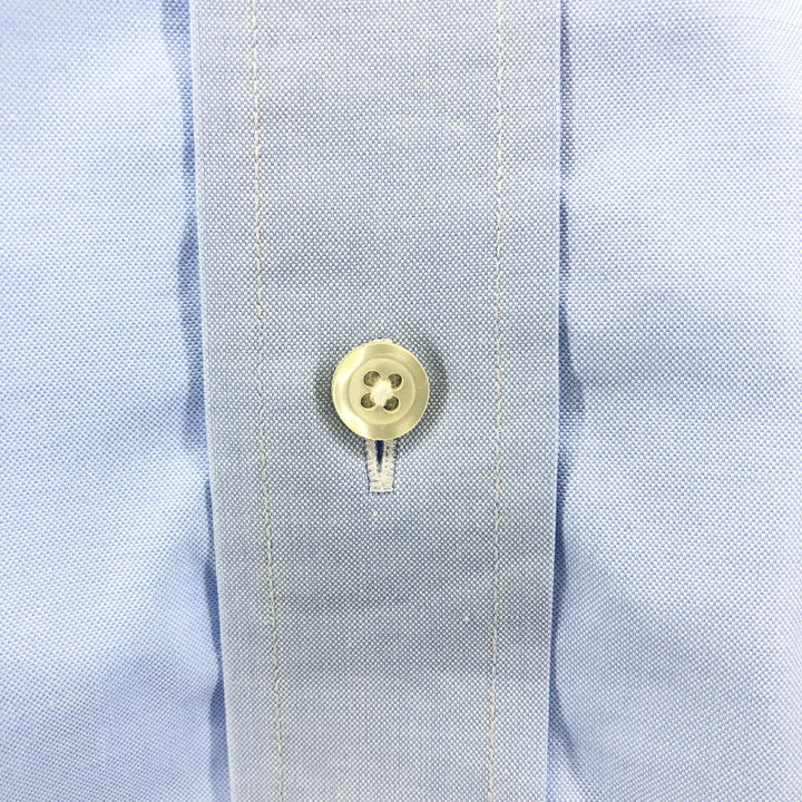 Brooks Brothers Est.1818 Wide Collar Long Sleeve Cotton Shirt Men's Size L cotton Blue type light blue Vintage Second Hand