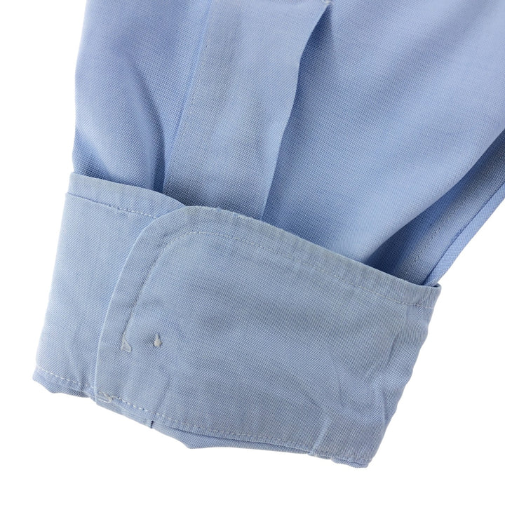 Brooks Brothers Est.1818 Wide Collar Long Sleeve Cotton Shirt Men's Size L cotton Blue type light blue Vintage Second Hand