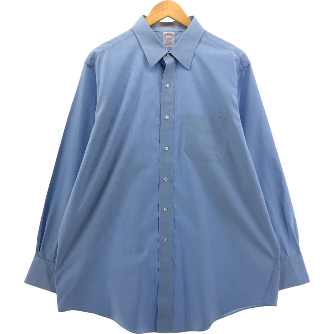 Brooks Brothers Est.1818 Long Sleeve Cotton Shirt, Men's XL cotton Blue type light blue Vintage Second Hand