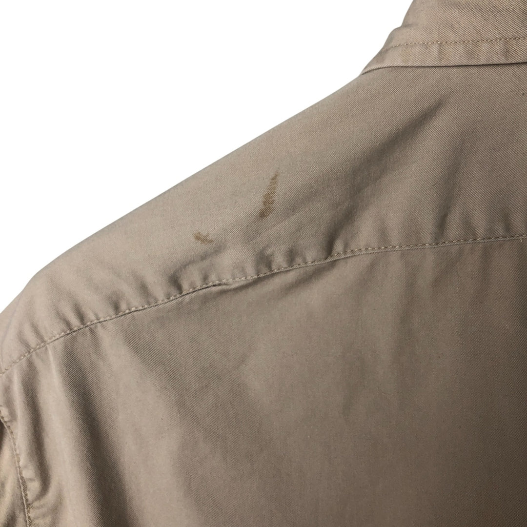 Ralph Lauren BLAKE short sleeve button down shirt, men's size L cotton Beige type Vintage Second Hand