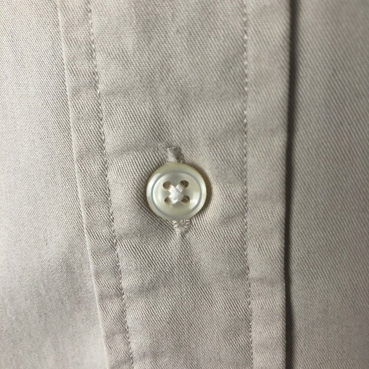 Ralph Lauren BLAKE short sleeve button down shirt, men's size L cotton Beige type Vintage Second Hand