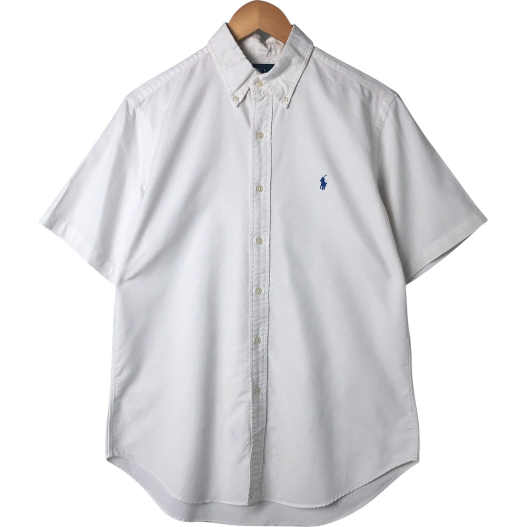 Ralph Lauren Classic Fit short sleeve button down shirt, men's size M unclear white type Vintage Second Hand