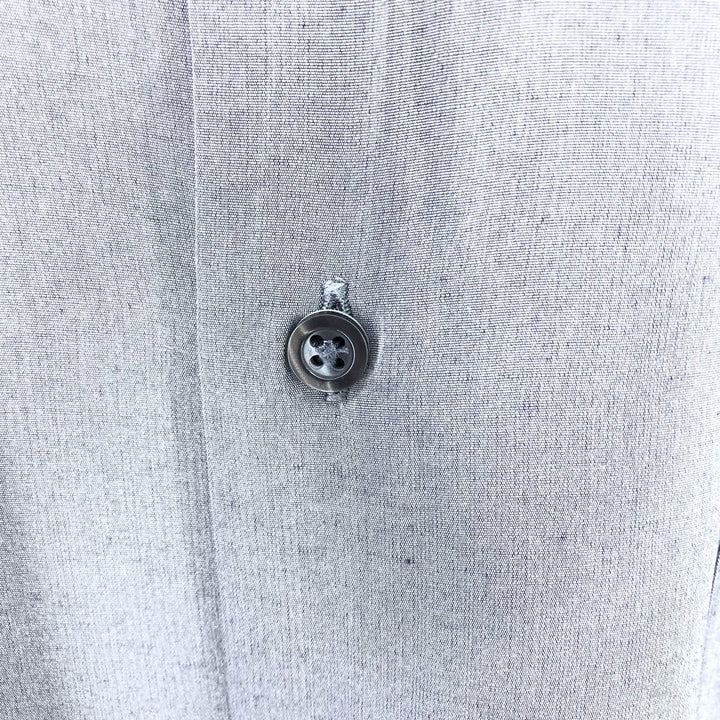 Donna Karan New York DKNY Long Sleeve Poly x Rayon Shirt Men's M Size polyester gray type Vintage Second Hand