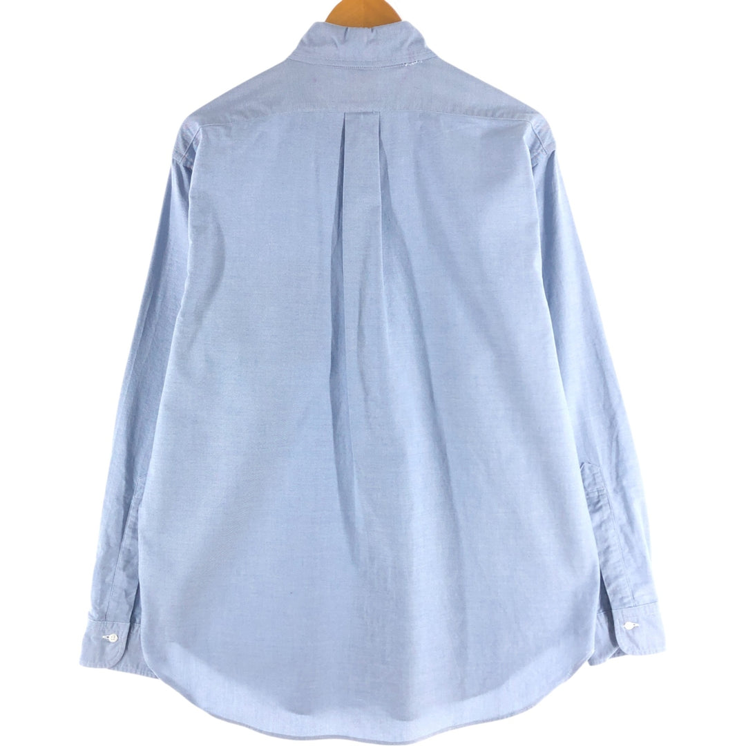 Brooks Brothers Est.1818 Long Sleeve Button Down Shirt Made in USA Men's Size L Supima Cotton blue type Vintage Second Hand