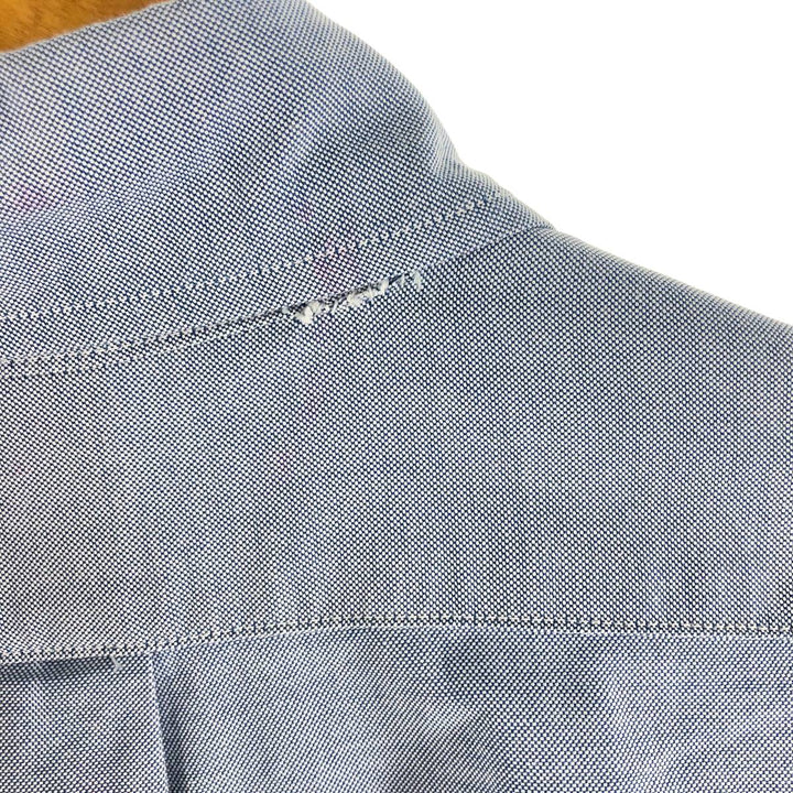 Brooks Brothers Est.1818 Long Sleeve Button Down Shirt Made in USA Men's Size L Supima Cotton blue type Vintage Second Hand