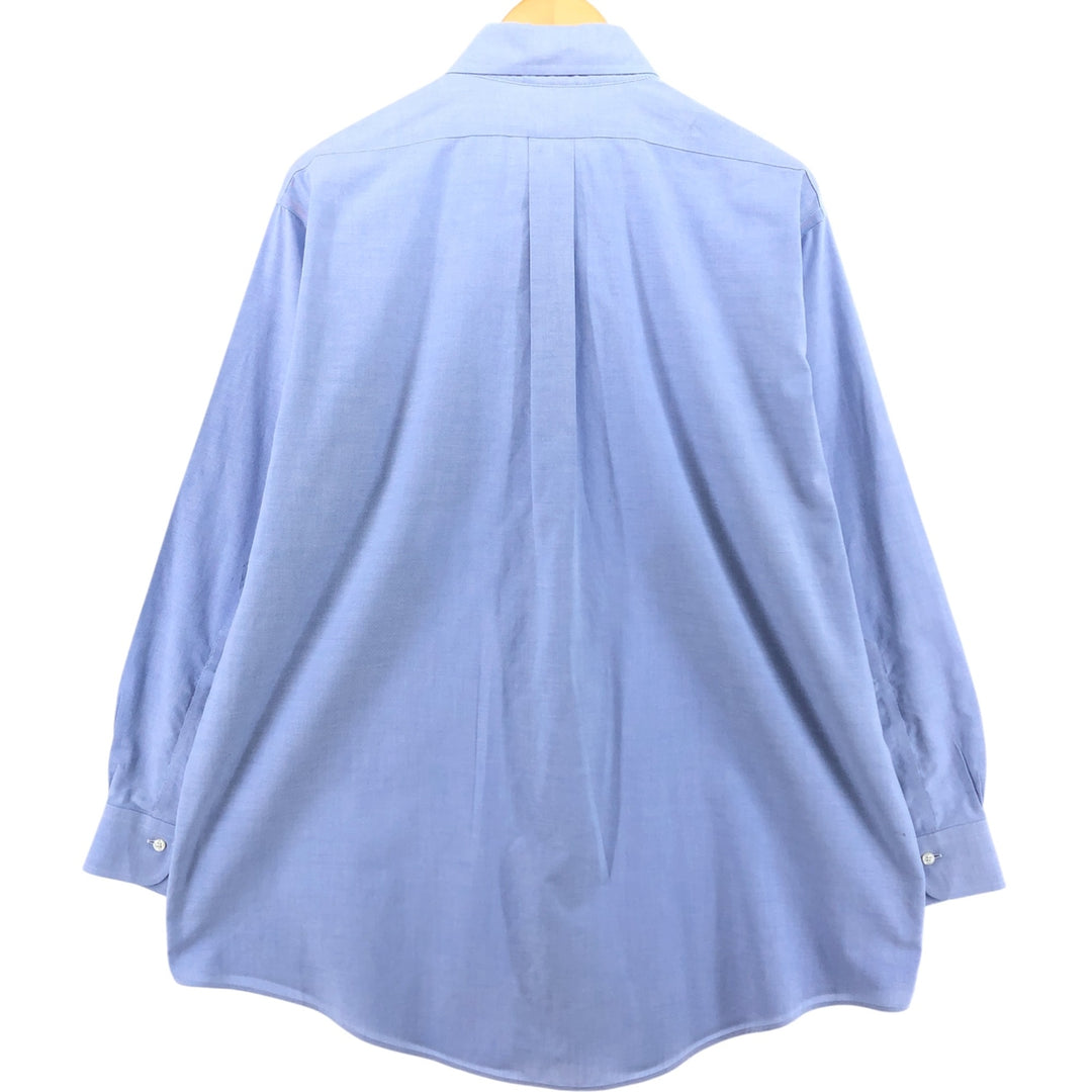 Brooks Brothers 346 long sleeve button-down shirt, men's size L Supima Cotton blue type Vintage Second Hand