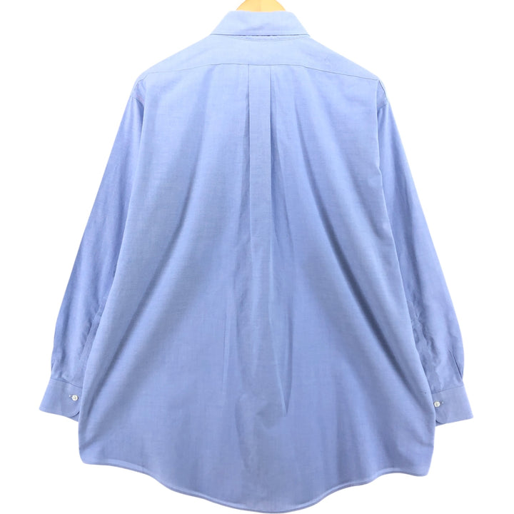 Brooks Brothers 346 long sleeve button-down shirt, men's size L Supima Cotton blue type Vintage Second Hand