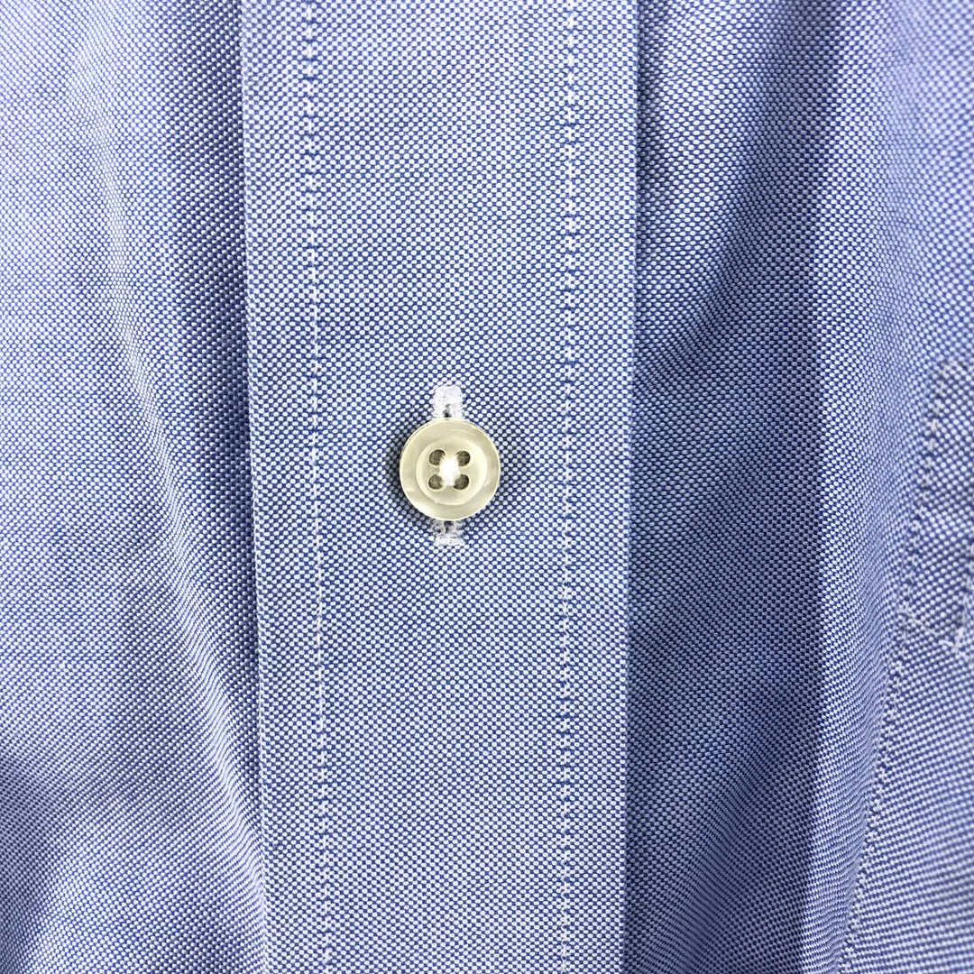 Brooks Brothers 346 long sleeve button-down shirt, men's size L Supima Cotton blue type Vintage Second Hand