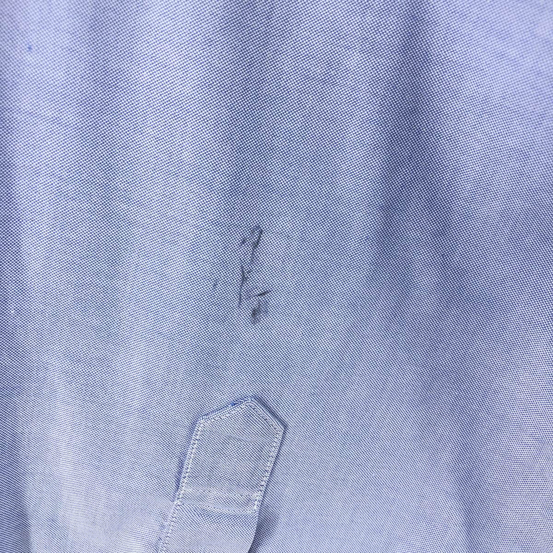 Brooks Brothers 346 long sleeve button-down shirt, men's size L Supima Cotton blue type Vintage Second Hand