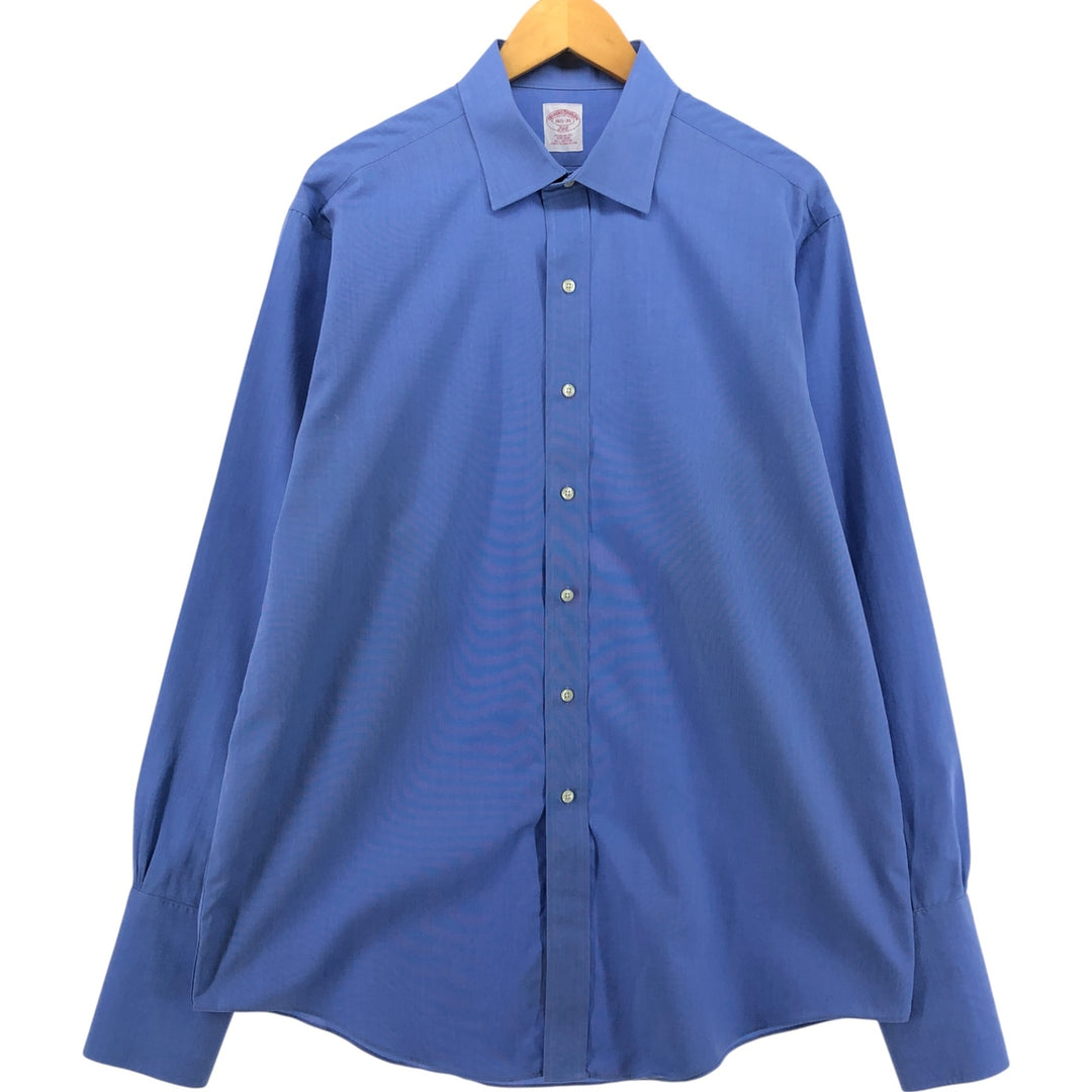Brooks Brothers 346 long sleeve cotton shirt, men's size L cotton blue type Vintage Second Hand