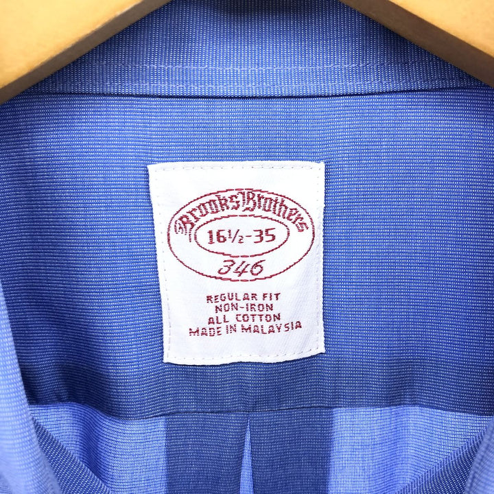 Brooks Brothers 346 long sleeve cotton shirt, men's size L cotton blue type Vintage Second Hand
