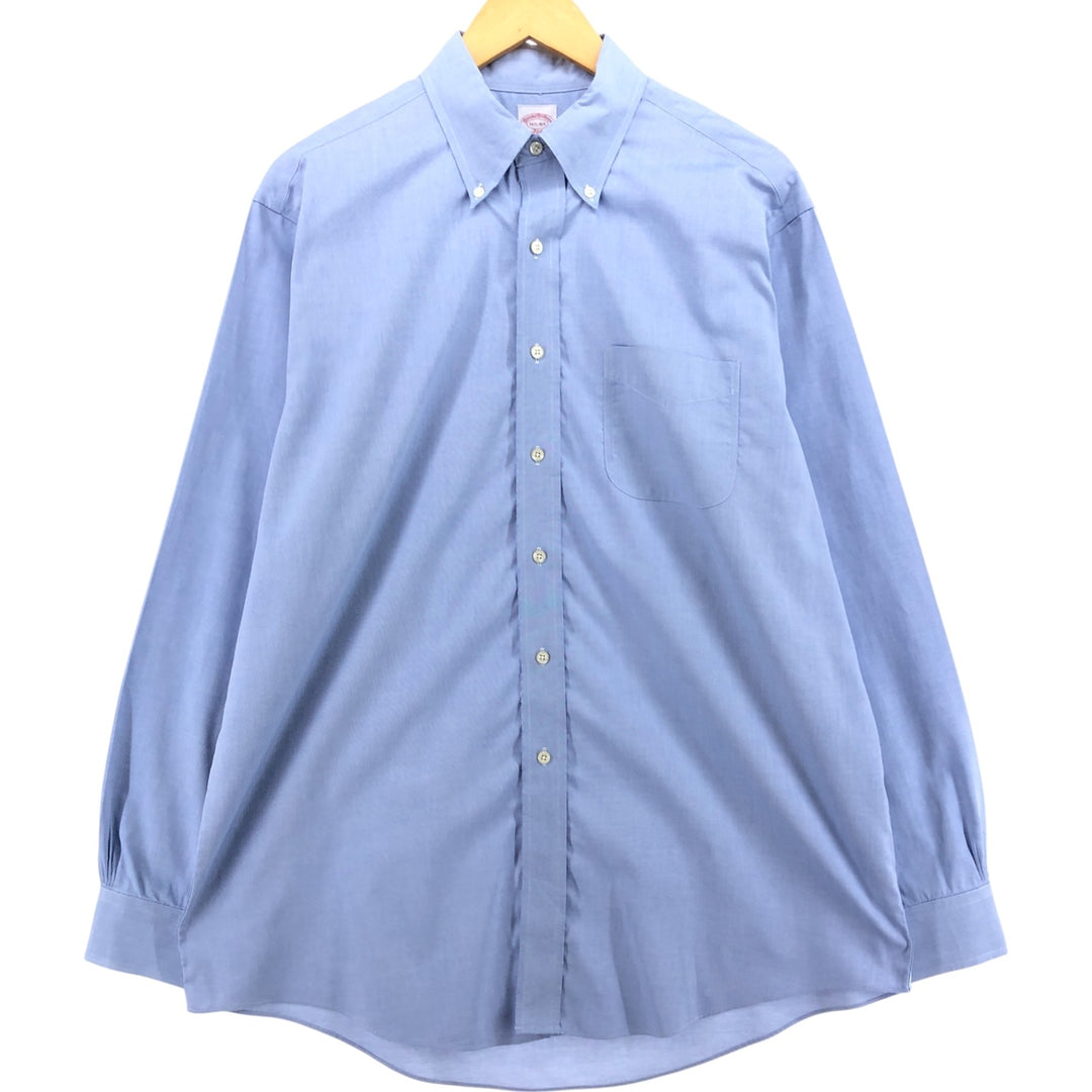 Brooks Brothers 346 long sleeve button-down shirt, men's size XL cotton blue type Vintage Second Hand