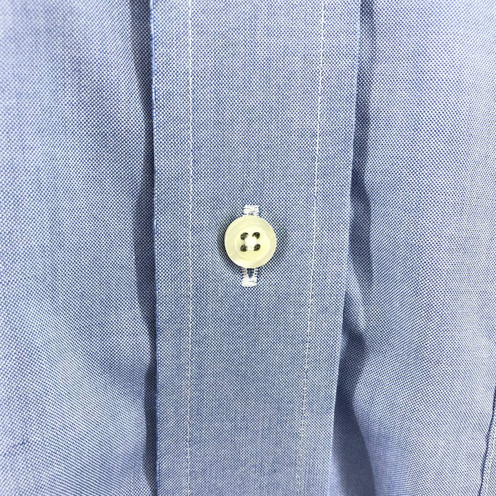 Brooks Brothers 346 long sleeve button-down shirt, men's size XL cotton blue type Vintage Second Hand