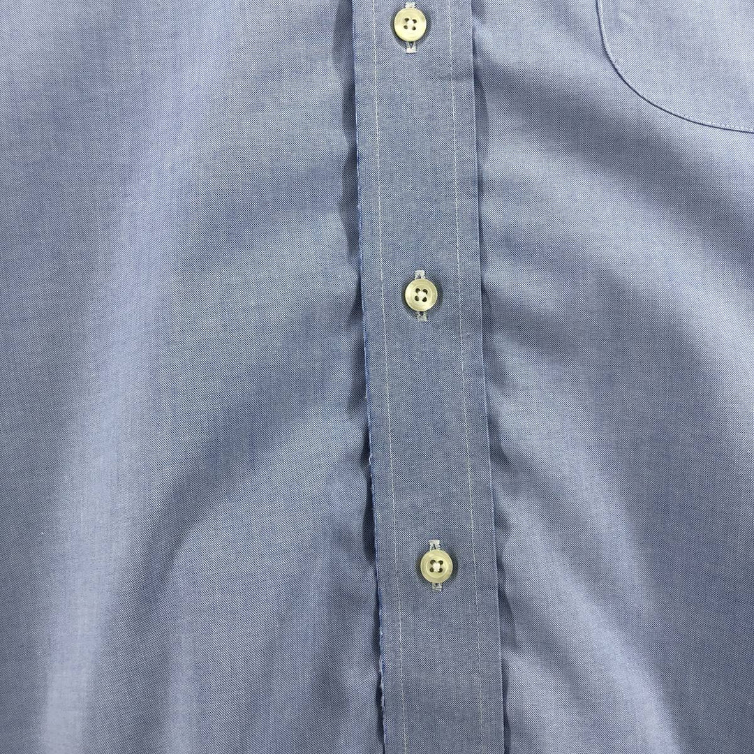 Brooks Brothers 346 long sleeve button-down shirt, men's size XL cotton blue type Vintage Second Hand