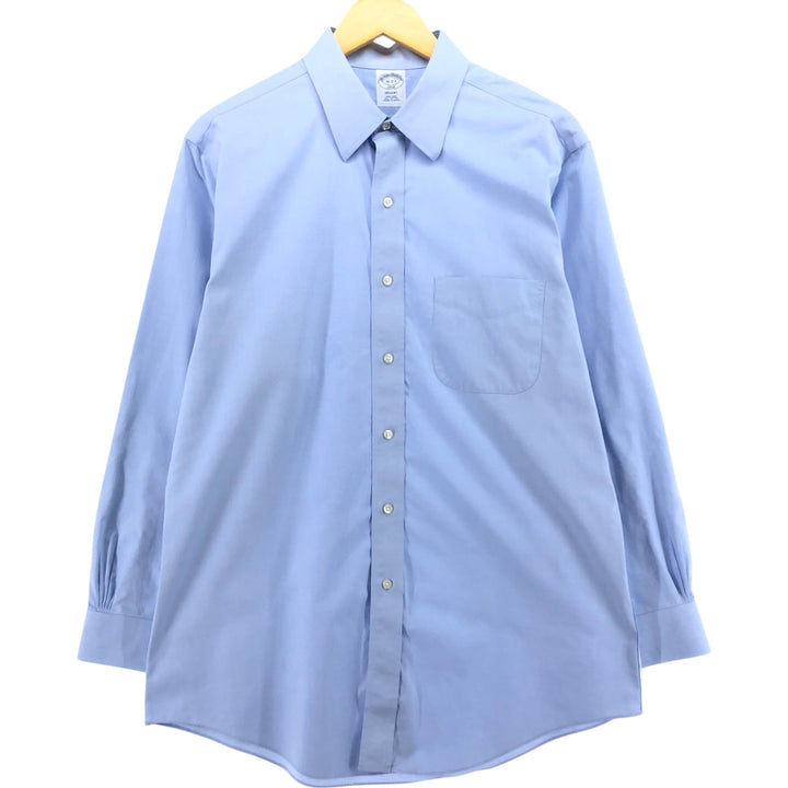 Brooks Brothers 1818 REGENT FIT long sleeve cotton shirt, men's size L cotton blue type Vintage Second Hand