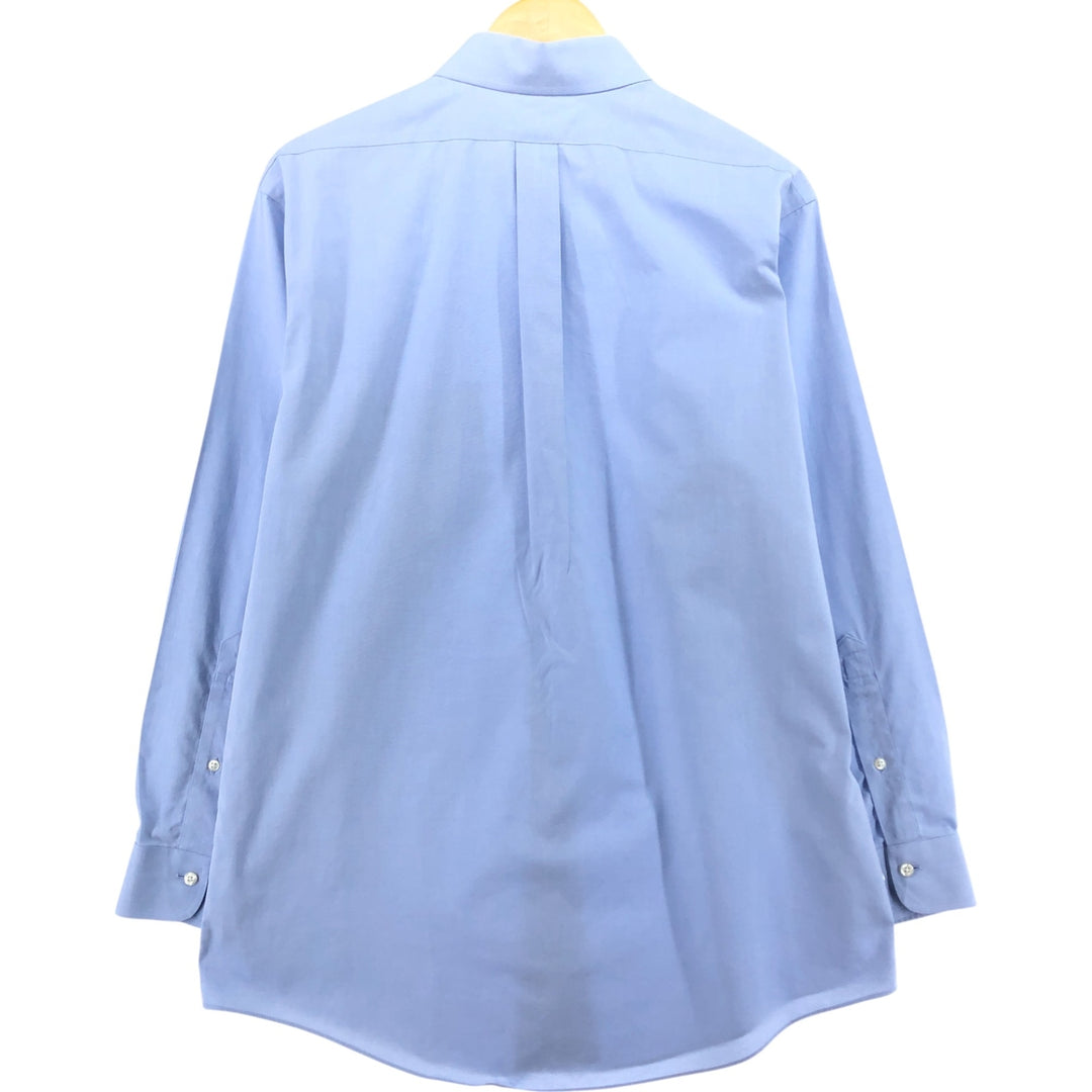 Brooks Brothers 1818 REGENT FIT long sleeve cotton shirt, men's size L cotton blue type Vintage Second Hand