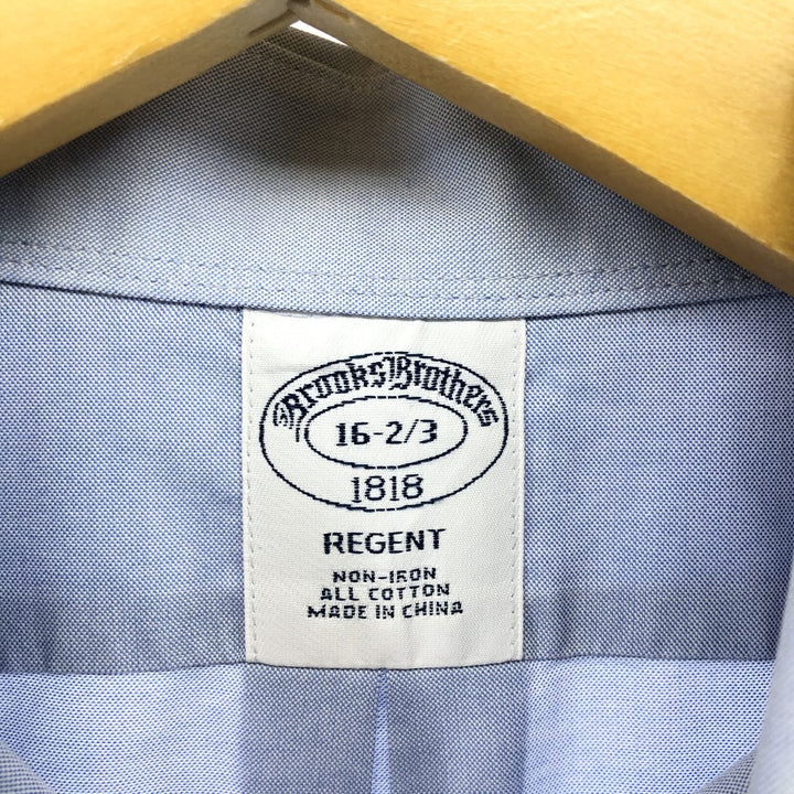 Brooks Brothers 1818 REGENT FIT long sleeve cotton shirt, men's size L cotton blue type Vintage Second Hand