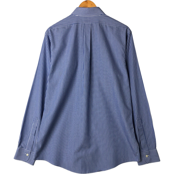 Brooks Brothers Est.1818 Long Sleeve Cotton Striped Shirt, Men's M Size cotton blue type Vintage Second Hand